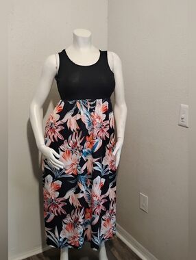 Two NWOT Floral Tank Maxi Dresses - Sleeveless Floral Skirt With Pockets